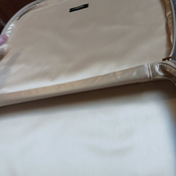 Lancôme Gold Train Case Makeup Bag – Rose Detail – Carrying Handle – Never Used - Picture 12 of 14